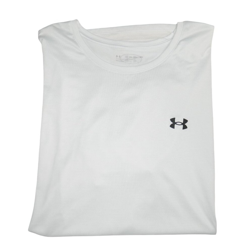 Under Armour Performance Loose Crewneck T-Shirt Men's Size 4XL White Workout EUC